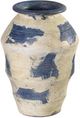 TOV Furniture Visha Blue/Cream Terracotta Decorative Vase-3