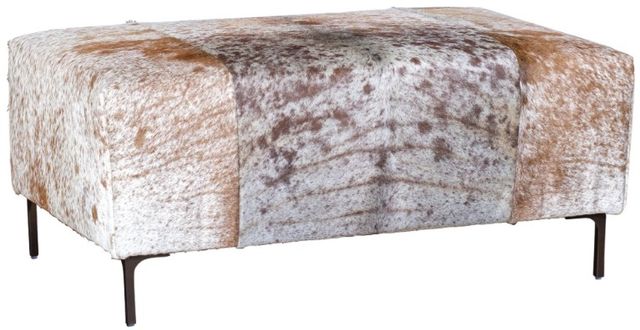 Mayo Furniture Customizable 43" Hair on Hide Table Ottoman-1