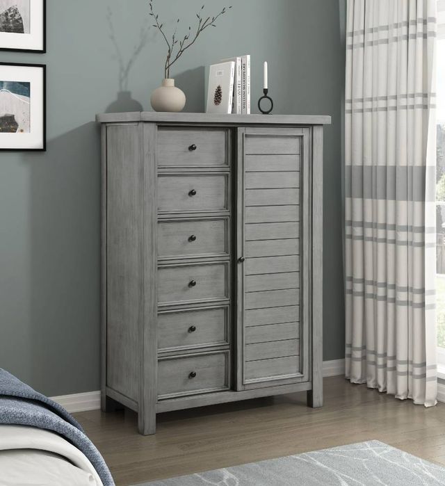 Homelegance® Logandale Antique Gray Wardrobe-1