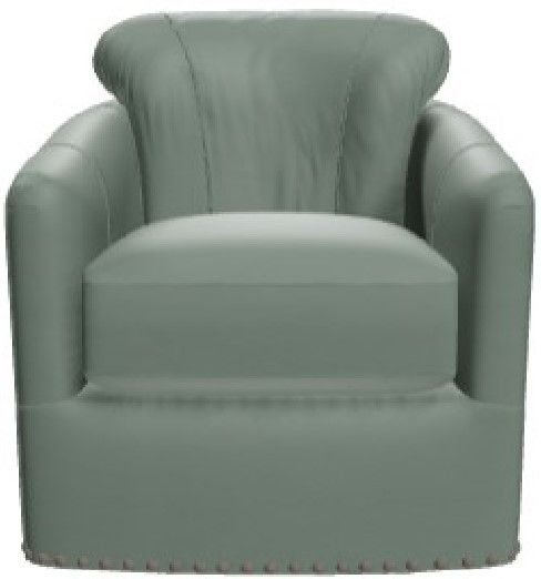 Craftmaster® Customizable CM Leather 33" Swivel Glider-0