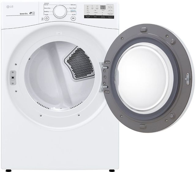 LG 7.4 Cu. Ft. White Front Load Electric Dryer-2