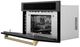ZLINE Autograph Edition 30" 1.6 Cu. Ft. Black Stainless Steel Built-in Convection Microwave Oven with Champagne Bronze Helix Handle-3