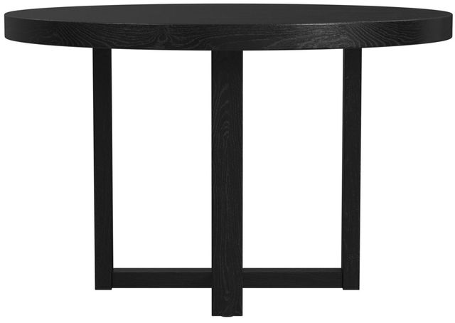 Elements International Bahama Breeze Black Round Dining Table-3