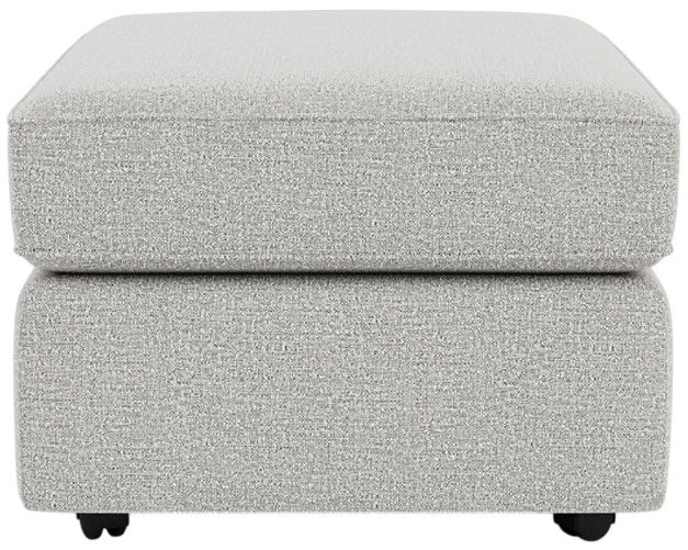 Flexsteel® Vail Silver Glacier Cocktail Ottoman-2