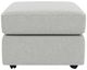 Flexsteel® Vail Silver Glacier Cocktail Ottoman-2