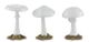 Currey & Company Dreamland 3-Piece White/Antique Brass Mushrooms on Bronze Set-0