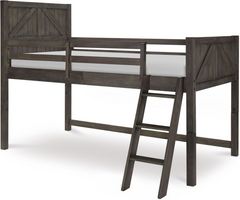 Legacy Kids Teen Bunkhouse Aged Barnwood Mid Loft Twin Bed