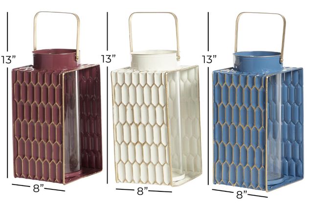 Deco Marche 4-Piece Multi-Colored Lantern Set-2