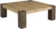 Fairfield® Wyatt Natural Cocktail Table with Brown Base-0