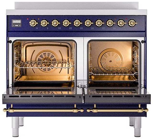Ilve® Nostalgie II Series 40" Midnight Blue Pro Style Induction Range-1