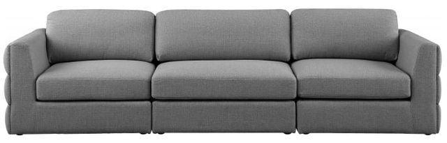 Meridian Furniture Beckham Grey Modular 114" Sofa-1