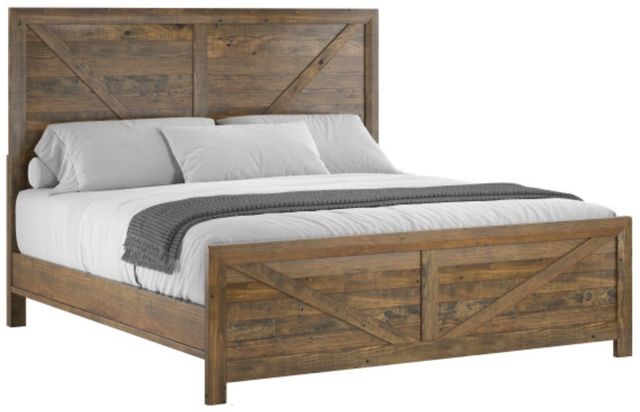 Emerald Home Pine Valley Caramel Brown King Panel Bed-0
