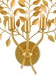 Currey & Company Aviva Stanoff Huckleberry Contemporary Gold Leaf Wall Sconce-1