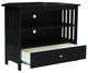 John Thomas Furniture® Destinations Mission Black Corner TV Stand-1