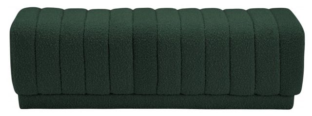 Meridian Furniture Heathrow Green Bench/Ottoman-1