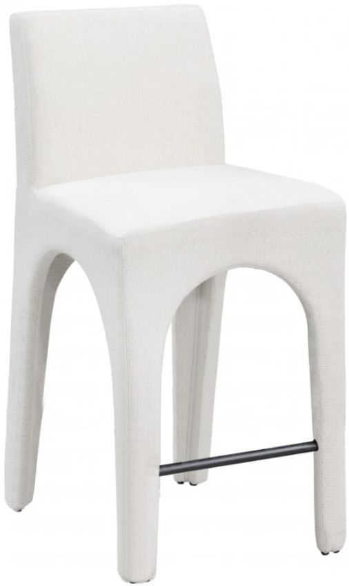 Meridian Furniture Gramercy Cream Counter Stool -0