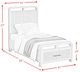 Elements International Ridgemont Black Youth Twin Panel Storage Bed-2