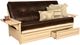 Kodiak Furniture Phoenix Oregon Trail Java/Antique White Full Storage Futon with Mattress-0
