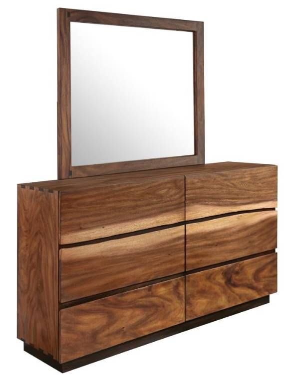Coaster Winslow 6-Drawer Dresser with Mirror Smokey Walnut Coaster Winslow 6-Drawer Dresser with Mirror Smokey Walnut