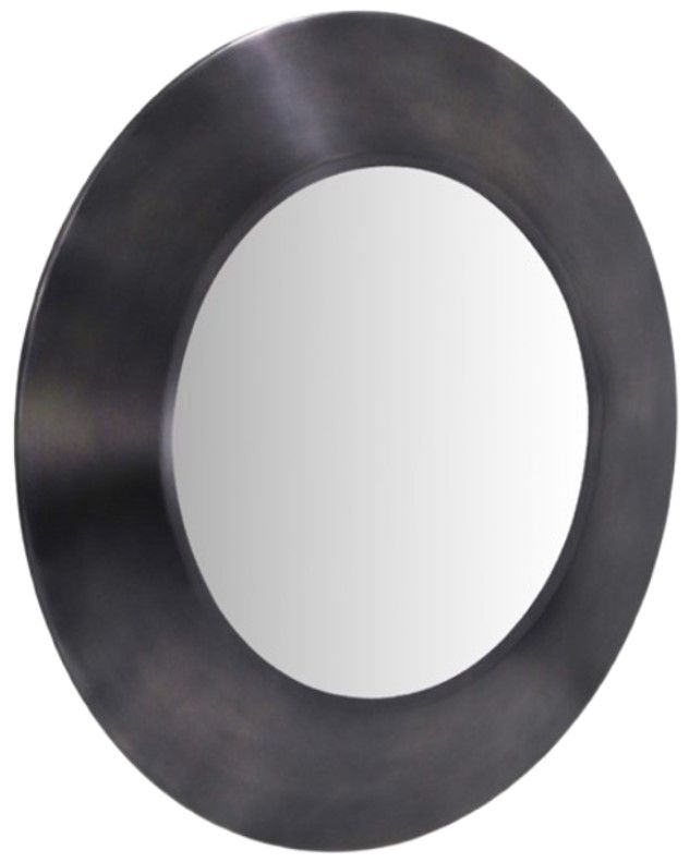 Meridian Furniture Sphere Antique Black Mirror-0