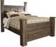 Signature Design by Ashley® Juararo 2-Piece Dark Brown Queen Poster Bed Set-1