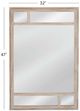 Basset Mirror Loudon White Wash Wall Mirror-2