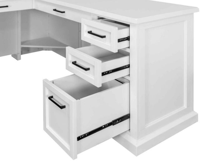 Martin Furniture Abby White Pedestal L-Desk-1