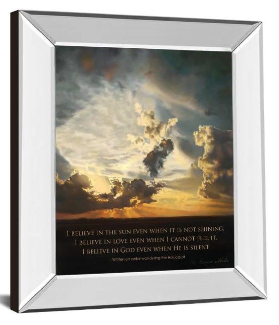 Classy Art Believe by Bonnie Mohr Mirror Framed Wall Art-0
