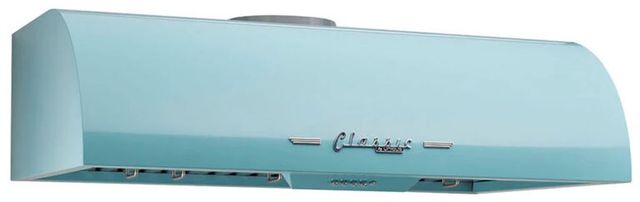 Unique® Appliances Classic Retro 36" Ocean Mist Turquoise Under Cabinet Range Hood-3