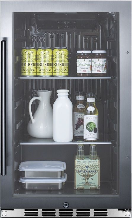 Summit® Commercial 19" 3.1 Cu. Ft. Stainless Steel Beverage Center-1