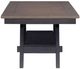 Liberty Furniture Lawson Weathered Gray Dining Table with Brown Base-4