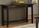 Handstone Customizable Demilune Expresso Rectangle 46"W Sofa Table with 2 Drawers-0