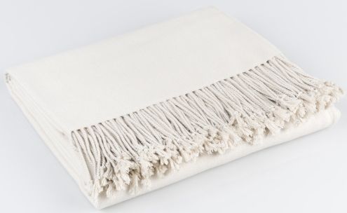 Surya Chantel Ivory 50"x60" Throw Blanket-1