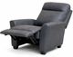 Leather Reclining Chair - Roxy Blue-0