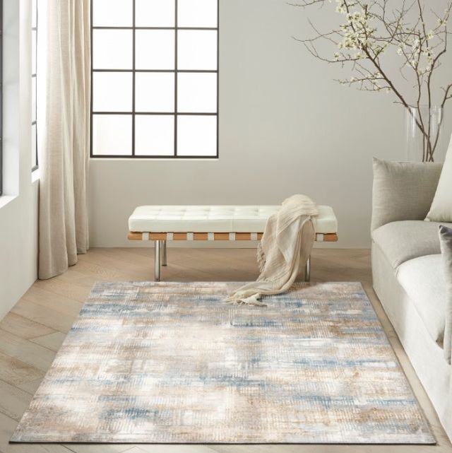 Nourison Home™ CK950 Rush Blue Beige 5'x7' Area Rug-4