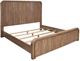 International Furniture Direct Mezquite Multi-Step Brown King Platform Bed Footboard with Rails-3