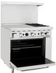 Atosa® CookRite 36'' Stainless Steel Pro Style Dual Fuel Range-1