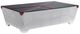 ACME Furniture Brancaster Glass Top Coffee Table with Aluminum Base-0