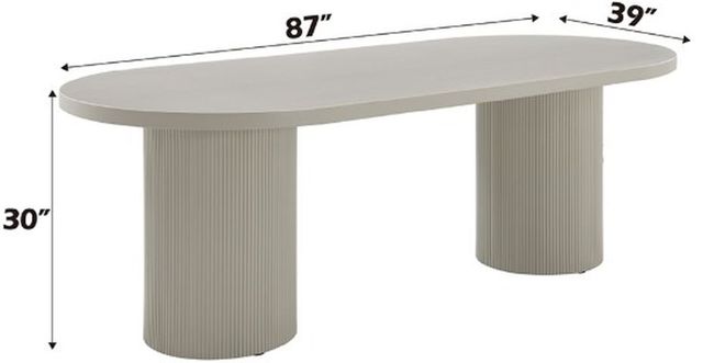 ACME Furniture Laela Bone White Dining Table-2