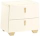 Michael Amini® Fantosini Gold Creamy Pearl Nightstand-0