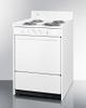 Summit® 24" White Freestanding Electric Range-2