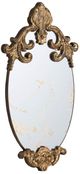 A & B Home Antique Gold 21" Decorative Wall Mirror-0
