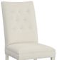 Fairfield® Customizable Entree Dining Concave Tall Back Dining Chair with Linen Legs and Buttons-4