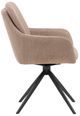 Dovetail Furniture Ravena 2-Piece Black/Sand Dining Chair Set-2