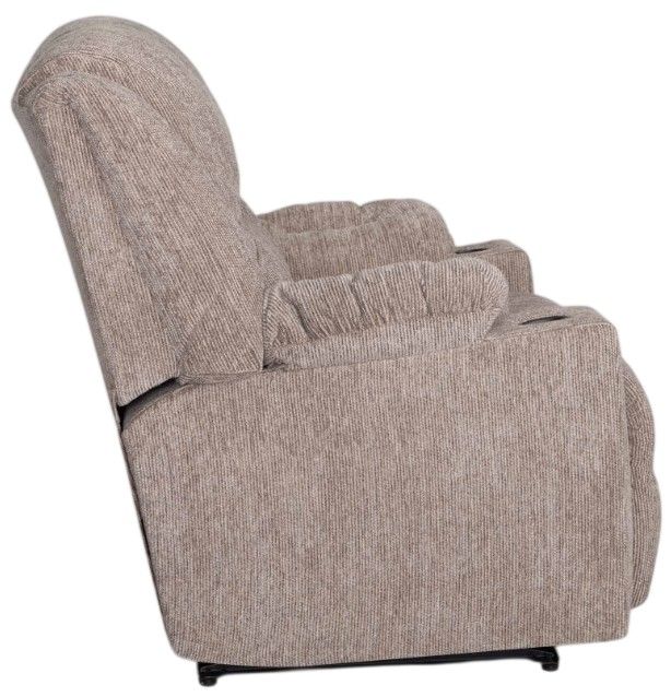 Franklin™ York Parker Stone Fabric Power Rocker Recliner with Cupholder-4