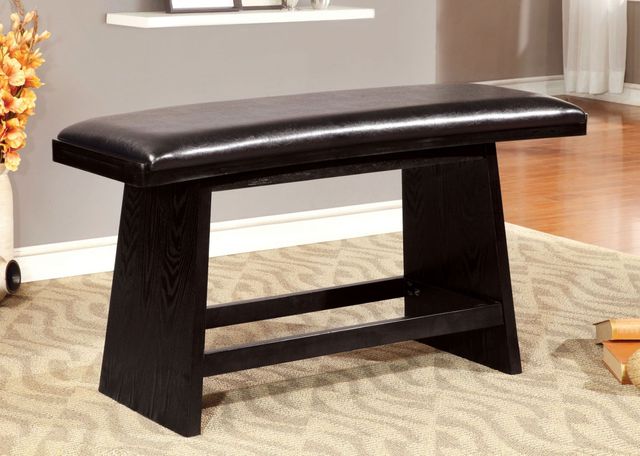 Furniture of America® Hurley 6-Piece Black Dining Table Set-2