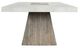 Classic Home Grange Antique White 94" Dining Table with Natural Base-3