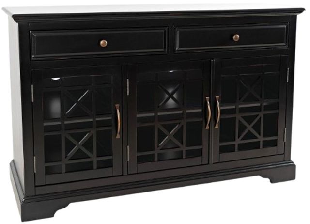 Jofran Inc. Craftsman Antique Black 50" Media Console-0