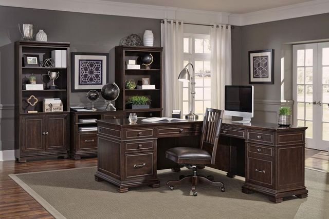 aspenhome® Weston Brown Ale L-Shaped Desk-3