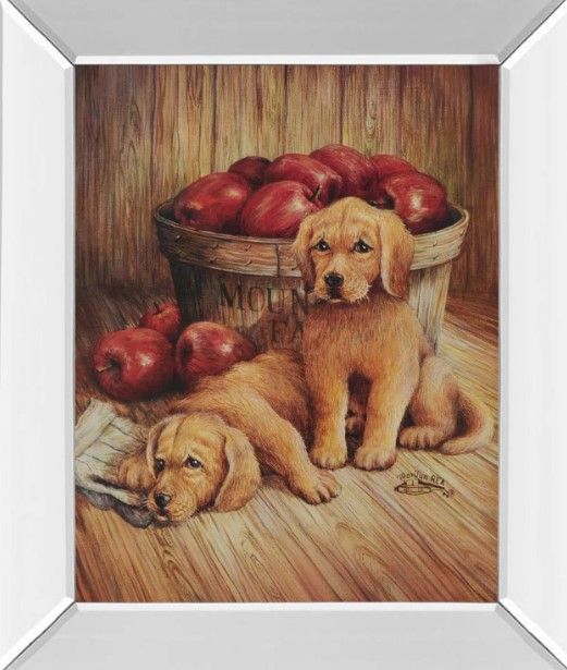 Classy Art Yellow Labs Wall Art-0